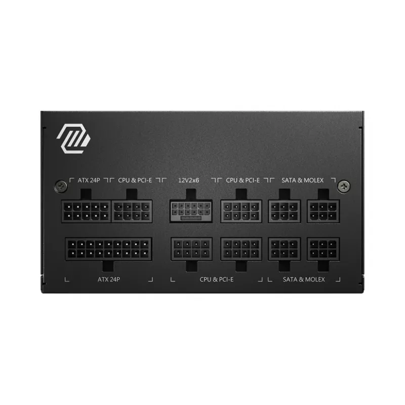 MSI MAG A750GL PCIE5 maitinimo blokas 750 W 20+4 pin ATX ATX juodas