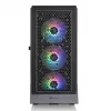 Korpusas THERMALTAKE Ceres 500 TG ARGB Midi Tower Juodas — Grūdintas Stiklas, EATX, 3x140mm Priekyje, USB-C