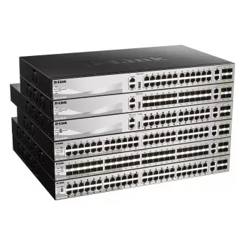 D-Link DGS-3130-30PS/E valdomas L3 Gigabit Ethernet (10/100/1000) jungiklis su PoE, pilkas