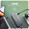 USB-C 10Gbps daugiafunkcis stotelės adapteris AXAGON HMC-12GM2, 12 in 1, 3x USB-A, USB-C, HDMI, DP, RJ-45, M.2 NVMe/SATA, SD/microSD, garso, PD 100W