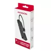 Axagon HUE-C1A 4x USB 5Gbps kelioninis USB centras, USB-C maitinimo įvadas, 19 cm USB-A laidas