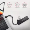 USB-C kelionių stotelė Axagon HUE-C1C 4x USB 5Gbps, USB-C maitinimo įvadas, 19 cm USB-C laidas