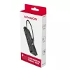 USB-C kelionių stotelė Axagon HUE-C1C 4x USB 5Gbps, USB-C maitinimo įvadas, 19 cm USB-C laidas