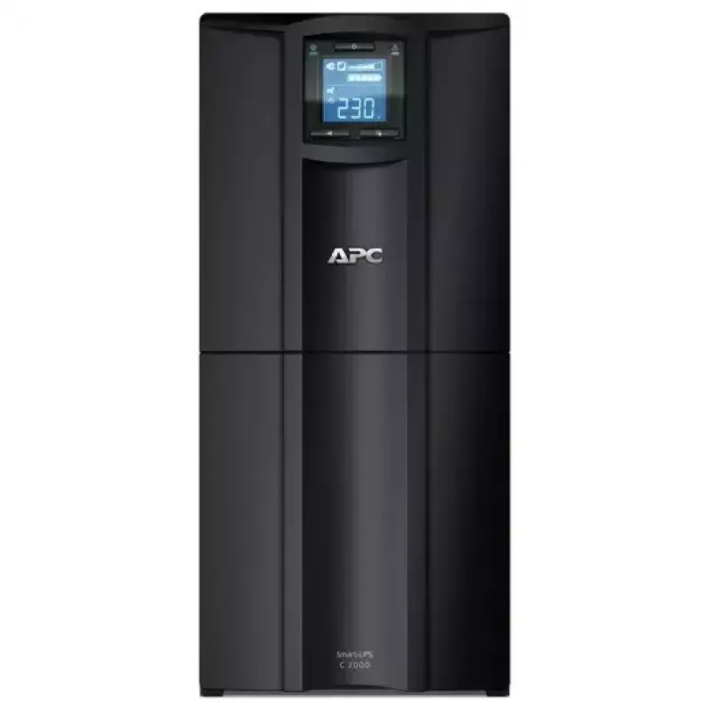 APC Smart-UPS C 3kVA 2100W linijinis-interaktyvus UPS bokštas 230V 8x IEC C13+1x IEC C19 USB/RS-232 AVR LCD