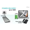 i-tec USB-C metalinė ergonominė 3x 4K monitorių prijungimo stotelė su 100 W maitinimu ir universaliu 100 W įkrovikliu