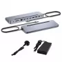 i-tec USB-C metalinė ergonominė 3x 4K monitorių prijungimo stotelė su 100 W maitinimu ir universaliu 100 W įkrovikliu