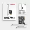 Vidinis SATA adapteris Axagon PCES-SJ2 PCIe 2 Gbit/s juodas