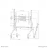 Neomounts FL50-525WH1 mobilus stovas televizoriams 55-86 colių - greitas montavimas - TÜV