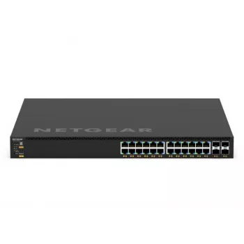 NETGEAR GSM4328-100AJS valdomas L3 Gigabit Ethernet (10/100/1000) Power over Ethernet (PoE) jungiklis 1U juodas