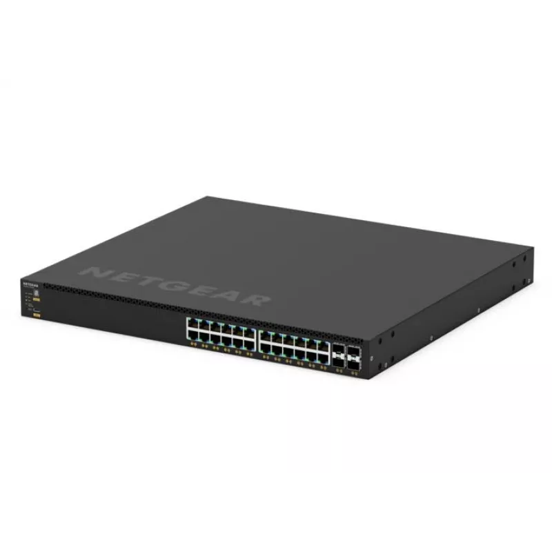 NETGEAR GSM4328-100AJS valdomas L3 Gigabit Ethernet (10/100/1000) Power over Ethernet (PoE) jungiklis 1U juodas