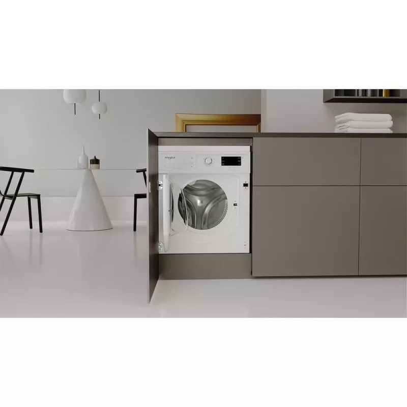 Whirlpool BI WMWG 81485 PL įmontuojama skalbyklė priekinio pakrovimo 8 kg 1400 aps/min balta