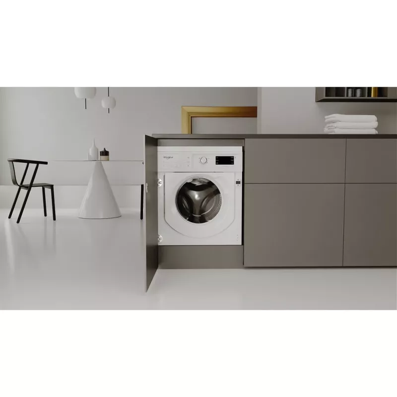 Whirlpool BI WMWG 81485 PL įmontuojama skalbyklė priekinio pakrovimo 8 kg 1400 aps/min balta