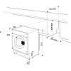 Whirlpool BI WMWG 81485 PL įmontuojama skalbyklė priekinio pakrovimo 8 kg 1400 aps/min balta