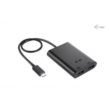 i-tec USB-C Dual 4K/60Hz (single 8K/30Hz) HDMI vaizdo adapteris