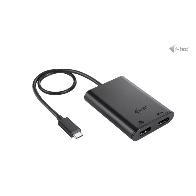 i-tec USB-C Dual 4K/60Hz (single 8K/30Hz) HDMI vaizdo adapteris