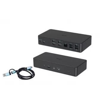 i-tec USB 3.0 / USB-C / Thunderbolt 3 Professional Dual 4K Display Dock 2-os kartos stotelė su Power Delivery 100W
