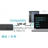 i-tec USB 3.0 / USB-C / Thunderbolt 3 Professional Dual 4K Display Dock 2-os kartos stotelė su Power Delivery 100W