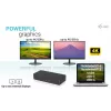 i-tec USB 3.0 / USB-C / Thunderbolt 3 Professional Dual 4K Display Dock 2-os kartos stotelė su Power Delivery 100W