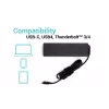 Universalus įkroviklis i-tec USB-C PD 3.0 100W vidaus naudojimui, juodas
