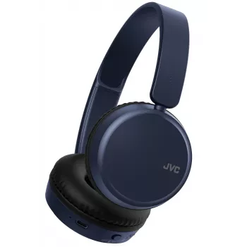 Belaidės ausinės ant ausų JVC HA-S36W-A-U — Bluetooth 5.2, 35 h veikimo laikas, įmontuotas mikrofonas, mėlyna