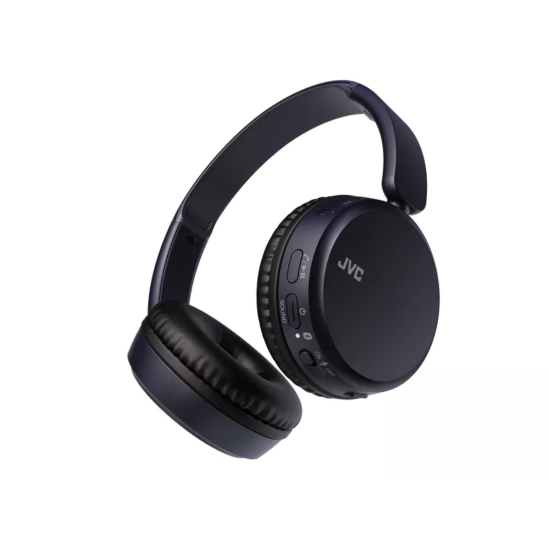 Belaidės ausinės ant ausų JVC HA-S36W-A-U — Bluetooth 5.2, 35 h veikimo laikas, įmontuotas mikrofonas, mėlyna