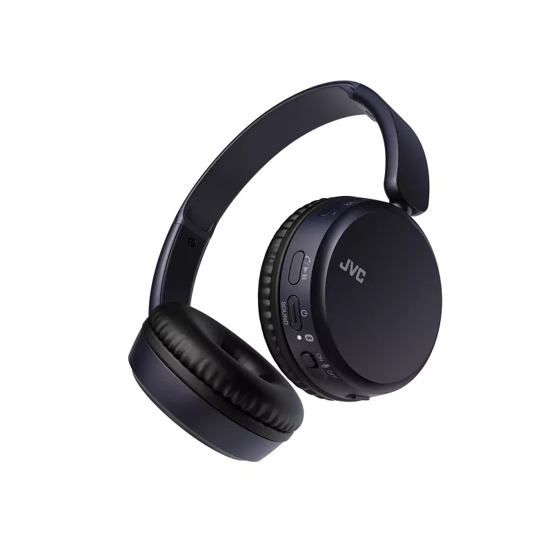 Belaidės ausinės ant ausų JVC HA-S36W-A-U — Bluetooth 5.2, 35 h veikimo laikas, įmontuotas mikrofonas, mėlyna