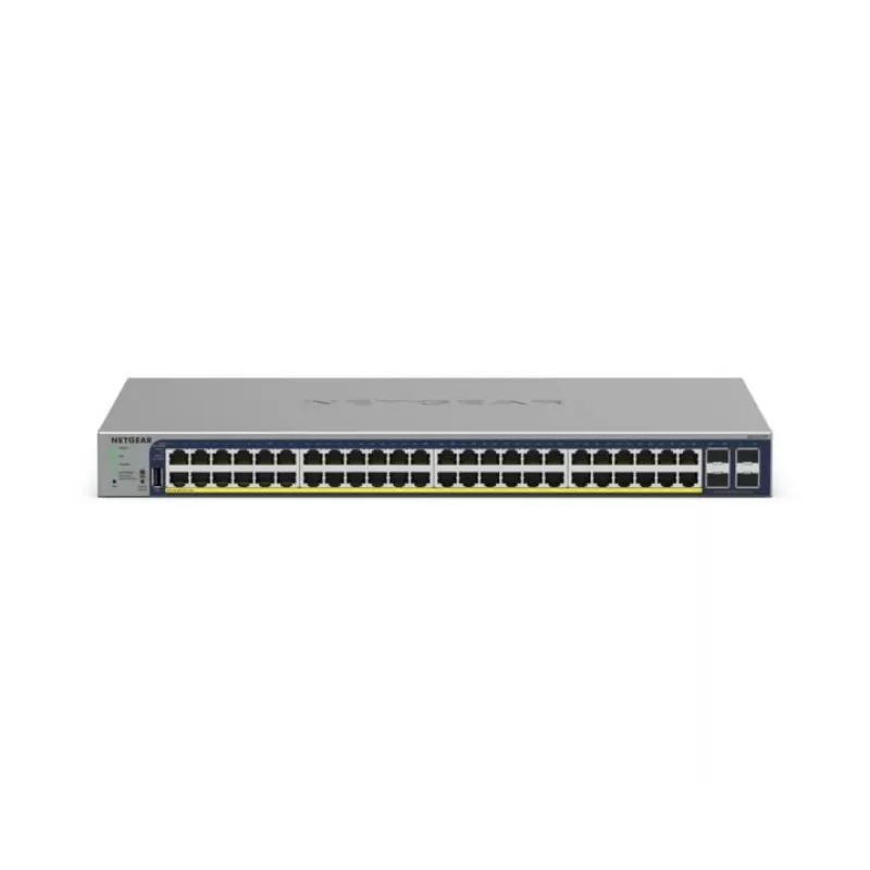 NETGEAR GS728TP valdomas L2/L3/L4 Gigabit Ethernet (10/100/1000) jungiklis su PoE+ ir 4 SFP prievadais