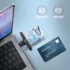 Axagon CRE-SMPC USB-C Smart Card / ID kortelių skaitytuvas PocketReader, juodas