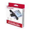 Axagon CRE-SMPC USB-C Smart Card / ID kortelių skaitytuvas PocketReader, juodas