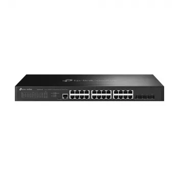TP-Link Omada 24 prievadų 2.5GBASE-T L2+ valdomas jungiklis su 4 10GE SFP+ lizdais