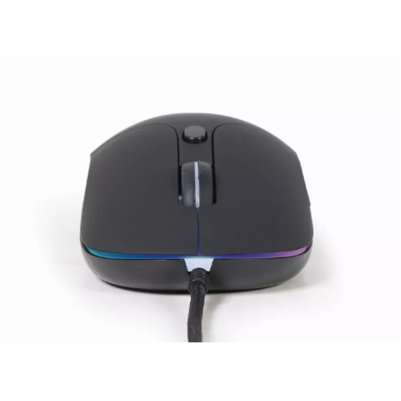 Gembird MUS-UL-02 USB pelė su apšvietimu, 6 mygtukai, juoda