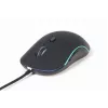 Gembird MUS-UL-02 USB pelė su apšvietimu, 6 mygtukai, juoda