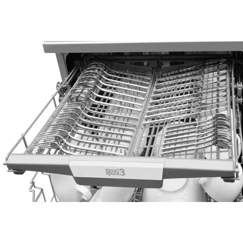 Laisvai pastatoma indaplovė AMICA DFM64C7EOQIH, 14 komplektų, Inox, 47 dB, energijos klasė C