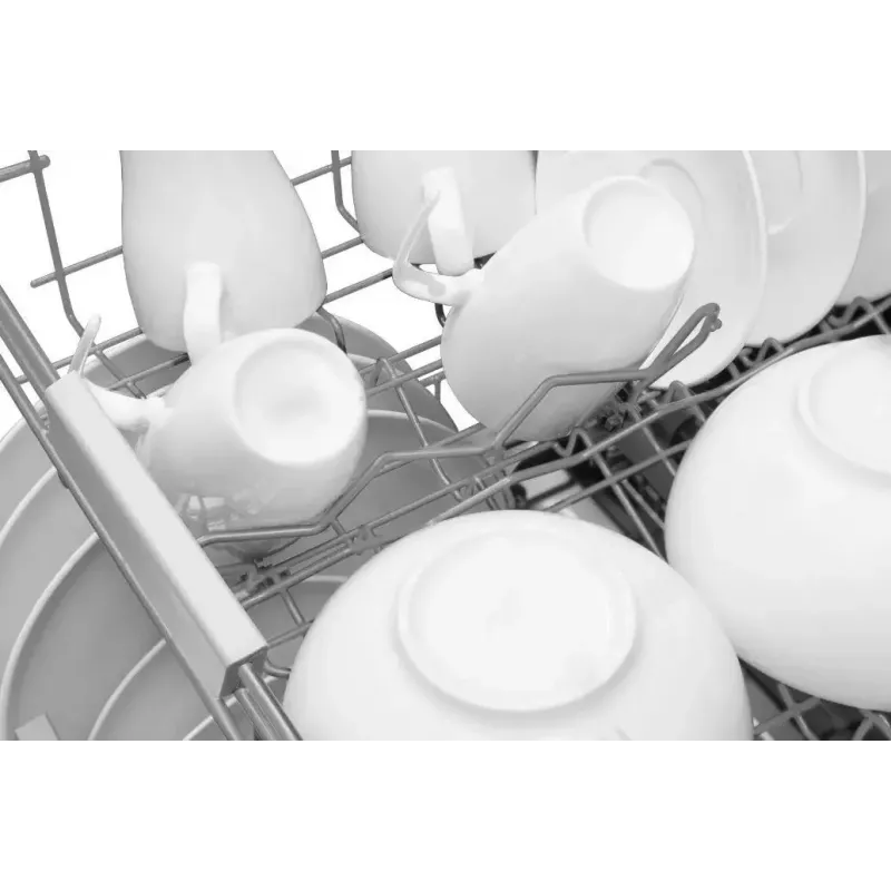Laisvai pastatoma indaplovė AMICA DFM64C7EOQIH, 14 komplektų, Inox, 47 dB, energijos klasė C