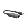 Mini DisplayPort į HDMI laidas Gembird A-MDPM-HDMIF4K-01 0,15 m, 4K, juodas