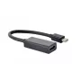 Mini DisplayPort į HDMI laidas Gembird A-MDPM-HDMIF4K-01 0,15 m, 4K, juodas