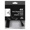 Mini DisplayPort į HDMI laidas Gembird A-MDPM-HDMIF4K-01 0,15 m, 4K, juodas