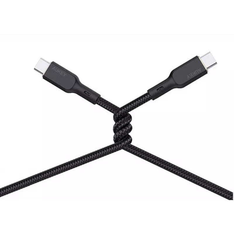 USB-C laidas AUKEY CB-KCC102 1,8 m USB-C juodas 0,48 Gbit/s