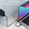 USB-C laidas AUKEY CB-KCC102 1,8 m USB-C juodas 0,48 Gbit/s