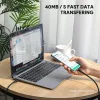 USB-C laidas AUKEY CB-KCC102 1,8 m USB-C juodas 0,48 Gbit/s