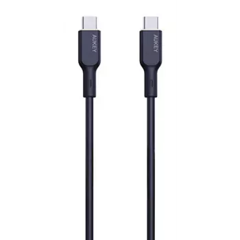 AUKEY USB įkrovimo laidas - 1x USB Type-C į 1x USB Type-C - PD 100W 5A - 1m Juodas (Silikonas)