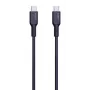 AUKEY USB įkrovimo laidas - 1x USB Type-C į 1x USB Type-C - PD 100W 5A - 1m Juodas (Silikonas)