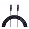 AUKEY USB įkrovimo laidas - 1x USB Type-C į 1x USB Type-C - PD 100W 5A - 1m Juodas (Silikonas)