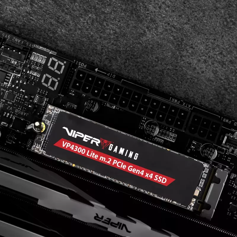 M.2 2280 NVMe SSD PATRIOT VP4300 Lite 4 TB, PCIe 4.0 x4, Skaitymas 7400 MB/s, Rašymas 6000 MB/s, NVMe 2.0