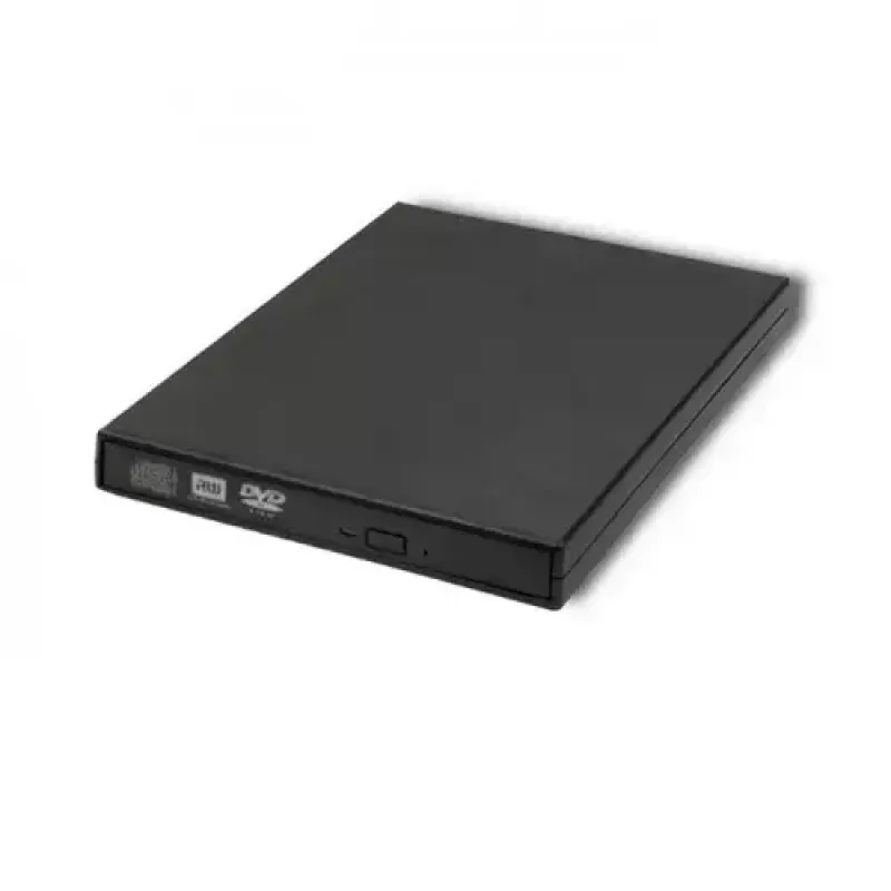 Išorinis DVD-RW optinis įrenginys Qoltec 51858, USB 2.0 & eSATA, dėklo įkėlimas, juodas, 24x CD / 8x DVD