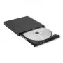 Išorinis DVD-RW optinis įrenginys Qoltec 51858, USB 2.0 & eSATA, dėklo įkėlimas, juodas, 24x CD / 8x DVD