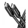 USB kabelis Axagon BUCM4X-CM10AB USB4 Gen 3x2 1m Juodas