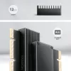 Axagon PCEM2-XS PCIe x16 adapteris M.2 NVMe M-key lizdui su pasyviu aliumininiu radiatoriumi