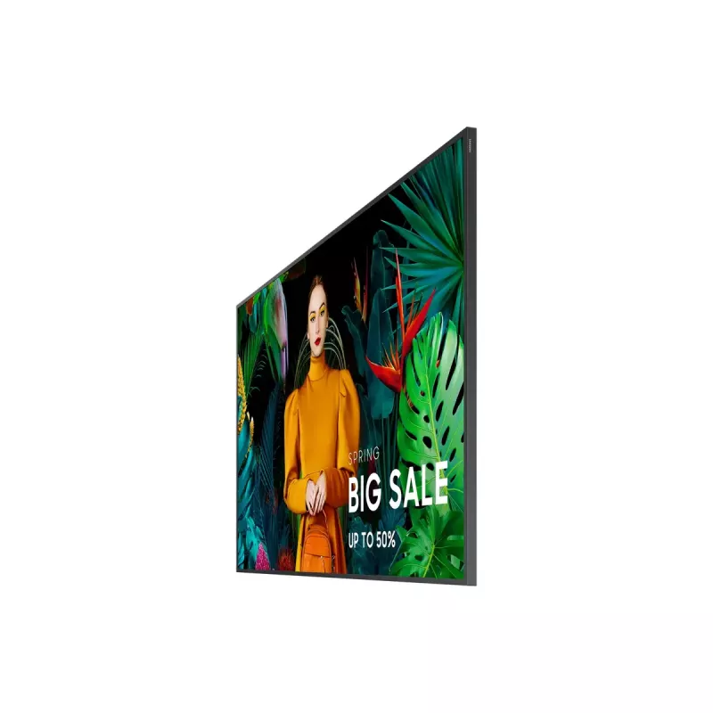 Samsung QH50C Skaitmeninės reklamos plokščias ekranas 127 cm (50 col.) LCD Wi-Fi 700 cd/m² 4K Ultra HD Juodas Įmontuotas procesorius Tizen 24/7