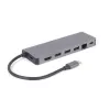 USB centras GEMBIRD A-CM-COMBO5-05 — USB 3.2 Gen 1 Type-C, 3x USB-A, HDMI, RJ-45, SD/microSD, 100W PD